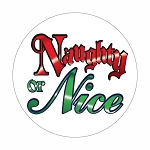 Christmas Naughty OR Nice Round Dot Stickers Set
